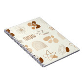 Boho Abstract Aesthetic Journa Notizblock (Rechte Seite)