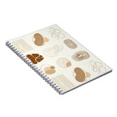 Boho Abstract Aesthetic Journal - Notizblock (Rechte Seite)