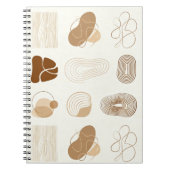 Boho Abstract Aesthetic Journal - Notizblock (Vorderseite)