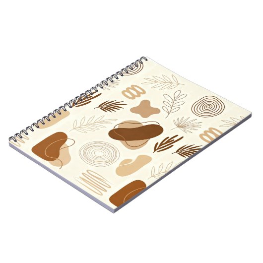 Boho Abstract Aesthetic Journal Notizblock (Linke Seite)