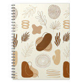 Boho Abstract Aesthetic Journal Notizblock (Vorderseite)