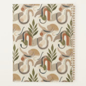 Boho Abstract Botanical Notebook Cover Background Planer (Rückseite)