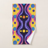 Boho-Abstract farbenfroh 18 Badhandtuch Set (Handtuch)