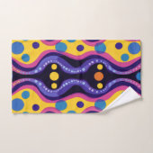 Boho-Abstract farbenfroh 18 Badhandtuch Set (Handtuch)