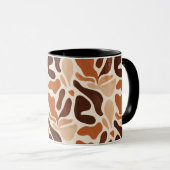 Boho Abstract Flow Mug – Soft Shape Composition Tasse (VorderseiteRechts)