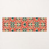Boho Abstract Flower Art Yogamatte (Rückseite (Horizontal))
