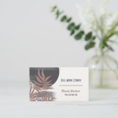 Boho Abstract Healing and Meditation Business Card Visitenkarte (Stehend Vorderseite)