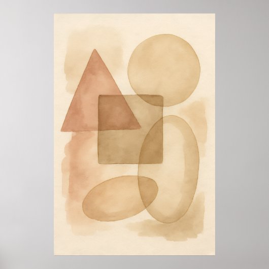 Boho Abstract Minimalist Wall Art Poster (Vorne)