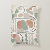 Boho Abstract Organic Shape Pillow - Earthy  Dekokissen (Rückseite(Vertikal))