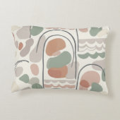 Boho Abstract Organic Shape Pillow - Earthy  Dekokissen (Rückseite)