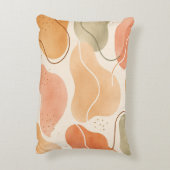 Boho Abstract Organic Shape Pillow - Earthy Dekokissen (Rückseite(Vertikal))