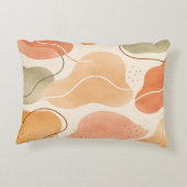 Boho Abstract Organic Shape Pillow - Earthy Dekokissen (Rückseite)