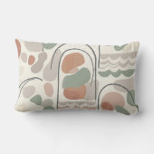 Boho Abstract Organic Shape Pillow - Earthy Lendenkissen (Rückseite)