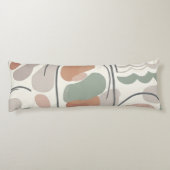 Boho Abstract Organic Shape Pillow - Earthy  Seitenschläferkissen (Rückseite)