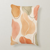 Boho Abstract Organic Shape Pillow - Earthy Terrac Dekokissen (Rückseite(Vertikal))