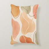 Boho Abstract Organic Shape Pillow - Earthy Terrac Dekokissen (Vorderseite(Vertikal))