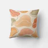 Boho Abstract Organic Shape Pillow - Earthy Terrac Kissen (Rückseite)