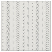 Boho-Abstract-Pfeilstreifen-Geometrie Weiß Grau  Stoff (Nahaufnahme)