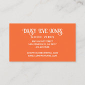 Boho Abstract Retro  Visitenkarte (Rückseite)