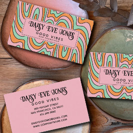 Boho Abstract Retro  Visitenkarte