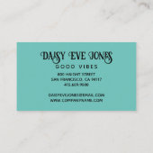 Boho Abstract Retro Visitenkarte (Rückseite)