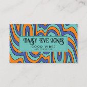 Boho Abstract Retro  Visitenkarte (Vorderseite)