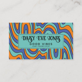 Boho Abstract Retro  Visitenkarte