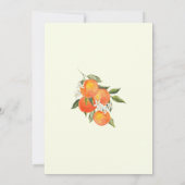 Boho Abstract Sketchy Orange Garden Wedding Save The Date (Rückseite)