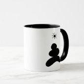 Boho abstract Stone and Sun Tasse (VorderseiteRechts)