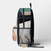 "Boho-Abstract-Wasserfarben-Rucksack-Design" Bedruckter Rucksack (Rechts)