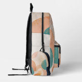 "Boho-Abstract-Wasserfarben-Rucksack-Design" Bedruckter Rucksack (Links)