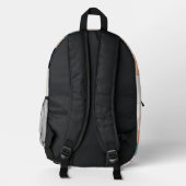 "Boho-Abstract-Wasserfarben-Rucksack-Design" Bedruckter Rucksack (Rückseite)