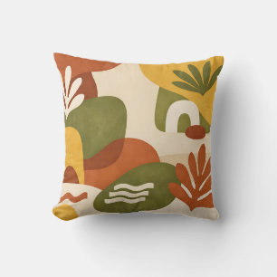 Boho-Abstracte Botanische Kunst Kissen