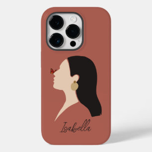 Boho Abstrakt Art Illustration, Earthy Tone Case-Mate iPhone 14 Pro Hülle
