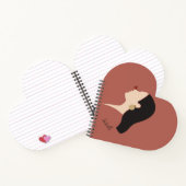 Boho Abstrakt Art Illustration, Earthy Tone Notizblock (Innenseite)