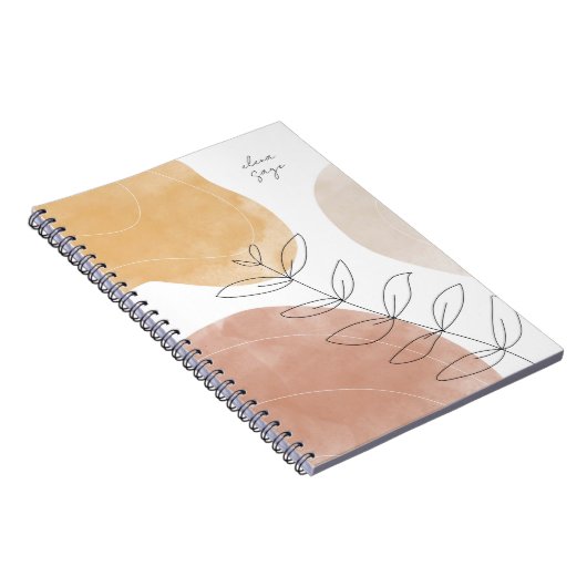 Boho Abstrakt Art Journal Notizblock (Rechte Seite)