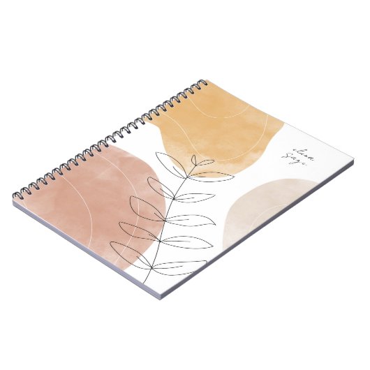 Boho Abstrakt Art Journal Notizblock (Linke Seite)