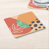 Boho abstrakt Artwork Rechteckiger Pappuntersetzer (angewinkelt)