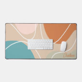 Boho Abstrakt Ästhetik Individuelle Name Desk Mat Schreibtischunterlage (Tastatur & Maus)