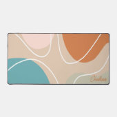 Boho Abstrakt Ästhetik Individuelle Name Desk Mat Schreibtischunterlage (Vorderseite)