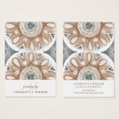 Boho Abstrakt Circles Earring Display Card (Vorne & Hinten)