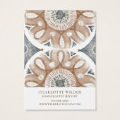 Boho Abstrakt Circles Earring Display Card (Rückseite)