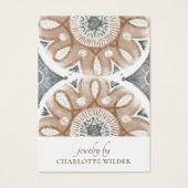 Boho Abstrakt Circles Earring Display Card (Vorderseite)