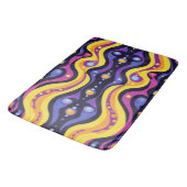 Boho Abstrakt farbig 10 Badematte (Schrägansicht)