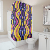 Boho Abstrakt farbig 10 Duschvorhang (Beispiel)