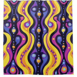 Boho Abstrakt farbig 10 Duschvorhang