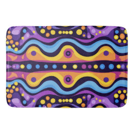 Boho Abstrakt farbig 12 Badematte