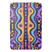 Boho Abstrakt farbig 12 Badematte (Vorderseite Vertikal)