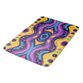 Boho Abstrakt farbig 17 Badematte (Schrägansicht)