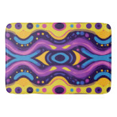 Boho Abstrakt farbig 17 Badematte (Vorderseite)